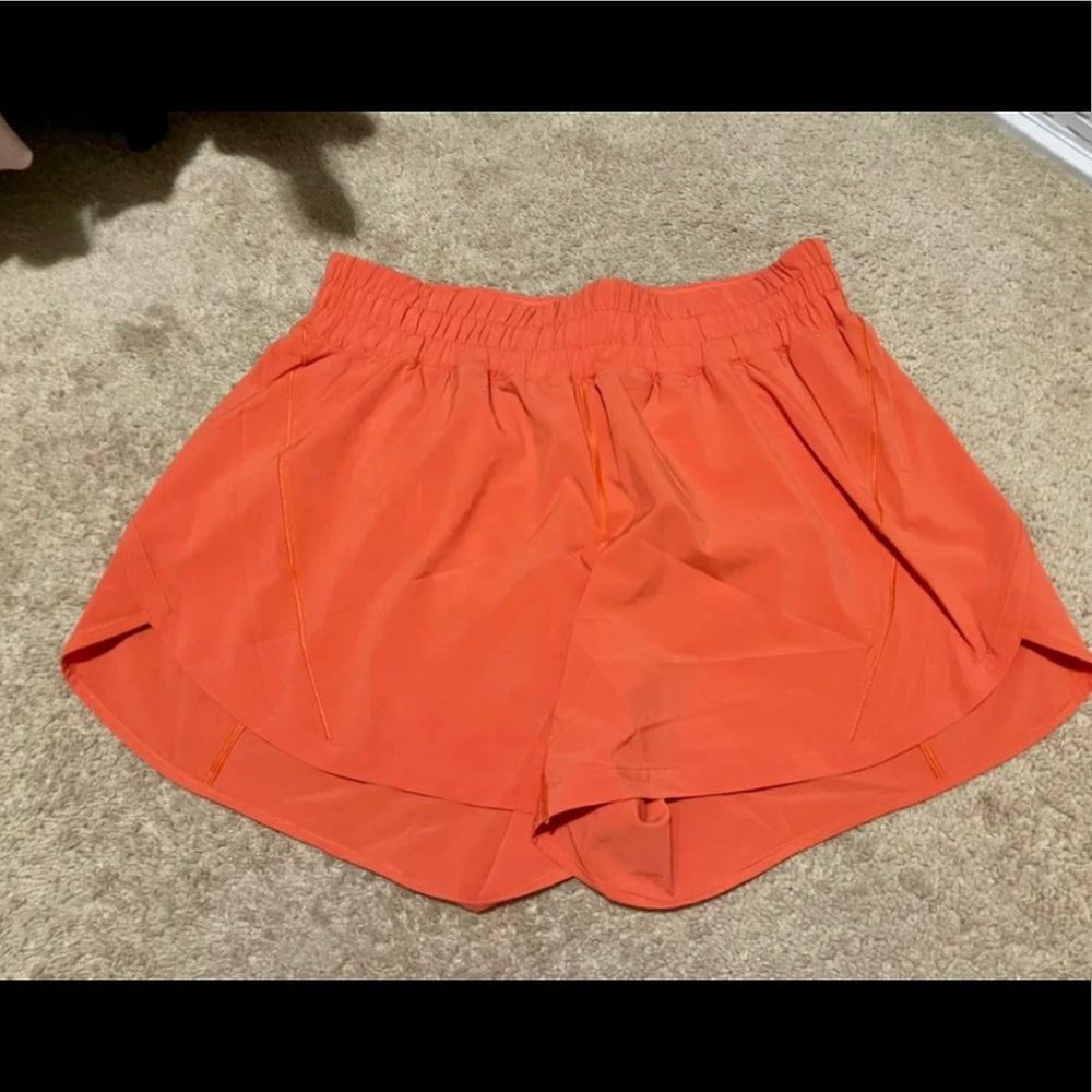lululemon athletica Orange Athletic Shorts